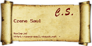 Czene Saul névjegykártya